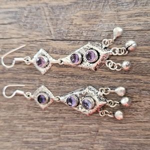 silver plated earrings